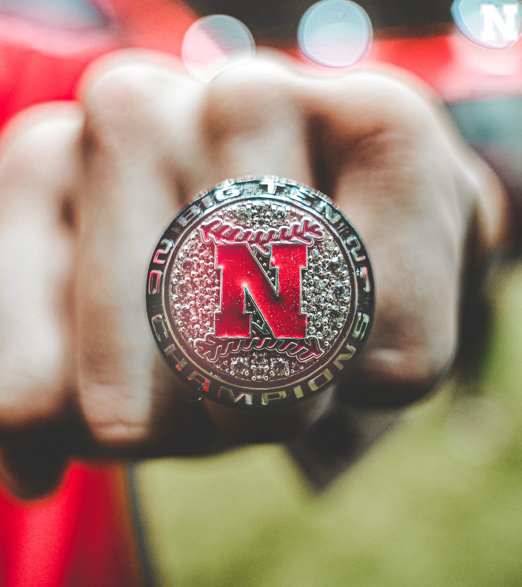HuskerBaseball's tweet photo. 💍👀

ϟ #B1G Champs ϟ https://t.co/MMQnEvl5yS