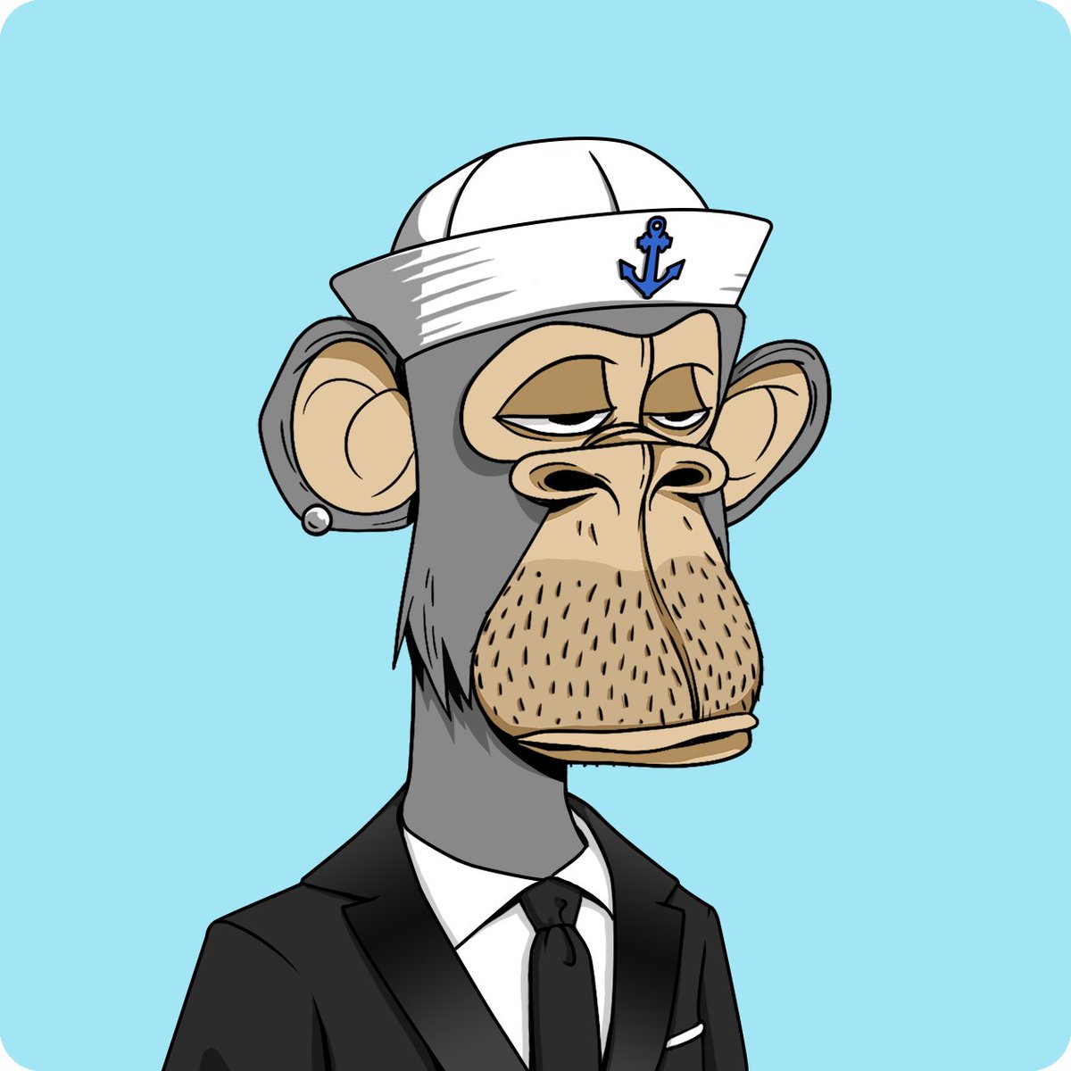 Suit is the most undervalued trait on the BAYC market 

✅rarest trait
✅aesthetic 
✅overall rarity
✅Matching earring/color/outfit

Inflated crown, hip hop, laser and gold prices = deflated suit, cyborg and pimp coat prices.