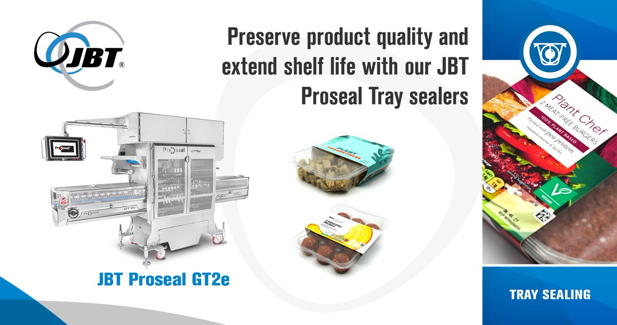 PlantBasedExpo's tweet photo. Tray sealing has been the packaging method of choice for the #plantbasedprotein sector since itโs boom began because #traysealing is recognised as being able to preserve product quality and extend shelf life, thus reducing #foodwaste.
#Sustainability #FoodPackaging @JBTFoodTech https://t.co/oOuYtNBECJ