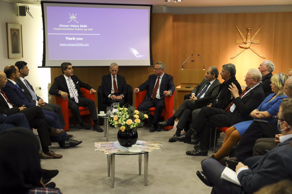 janekinninmont's tweet photo. Taking part in @AngloOmaniSOC conversation about Oman’s economic diversification and transition to the age beyond oil yesterday with a great crowd of economists, analysts, businesspeople and diplomats interested in MENA and the Gulf https://t.co/PUXzm52s7k