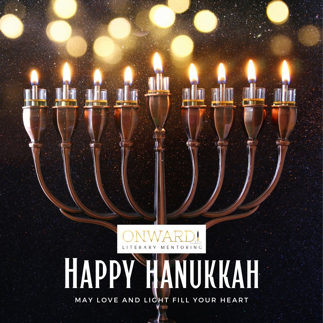 The happiest and most welcome start to the holiday of Hanukkah, from all at Onwards Literary! We hope love and light fill your heart, and that you have a very bright start to the holiday season.