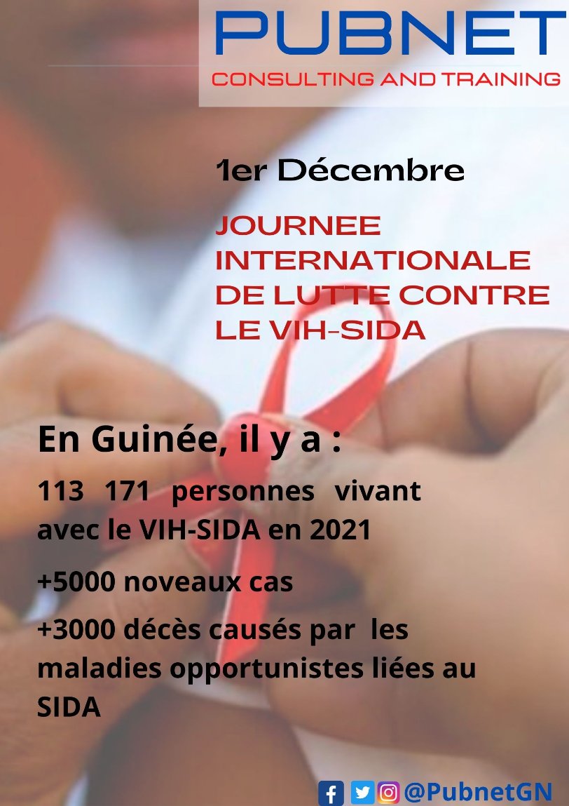 pubnetgn's tweet photo. La pandémie du siècle du continue de détruire des vies.
Tous unis, nous devons la combattre. Et nous la vaincrons!
Tous unis pour un monde sans le VIH-SIDA !
#VIHSIDA #1erdecembre
#pubnet #marketing #communication #consulting https://t.co/P1awY9DdZg