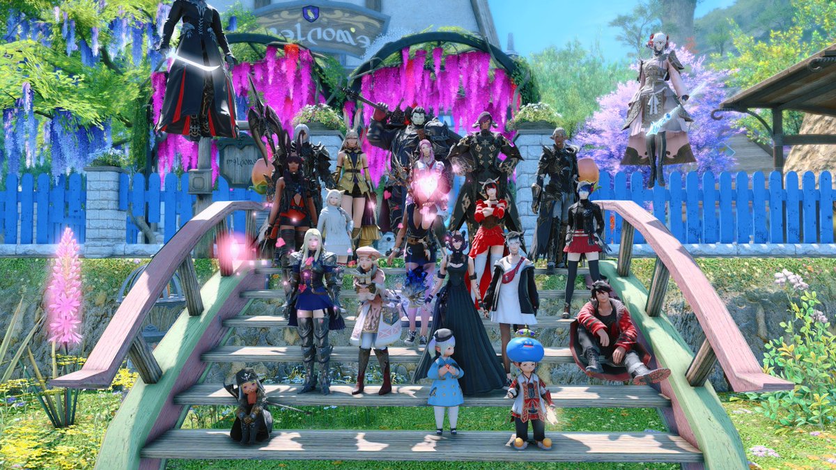 QueenAntigona's tweet image. Light Gang TM says goodbye to Shadowbringers!! ♥️ This was my first time experiencing an expansion with a true, solid group of friends who always have each others' backs. I'm so grateful for all of you.
