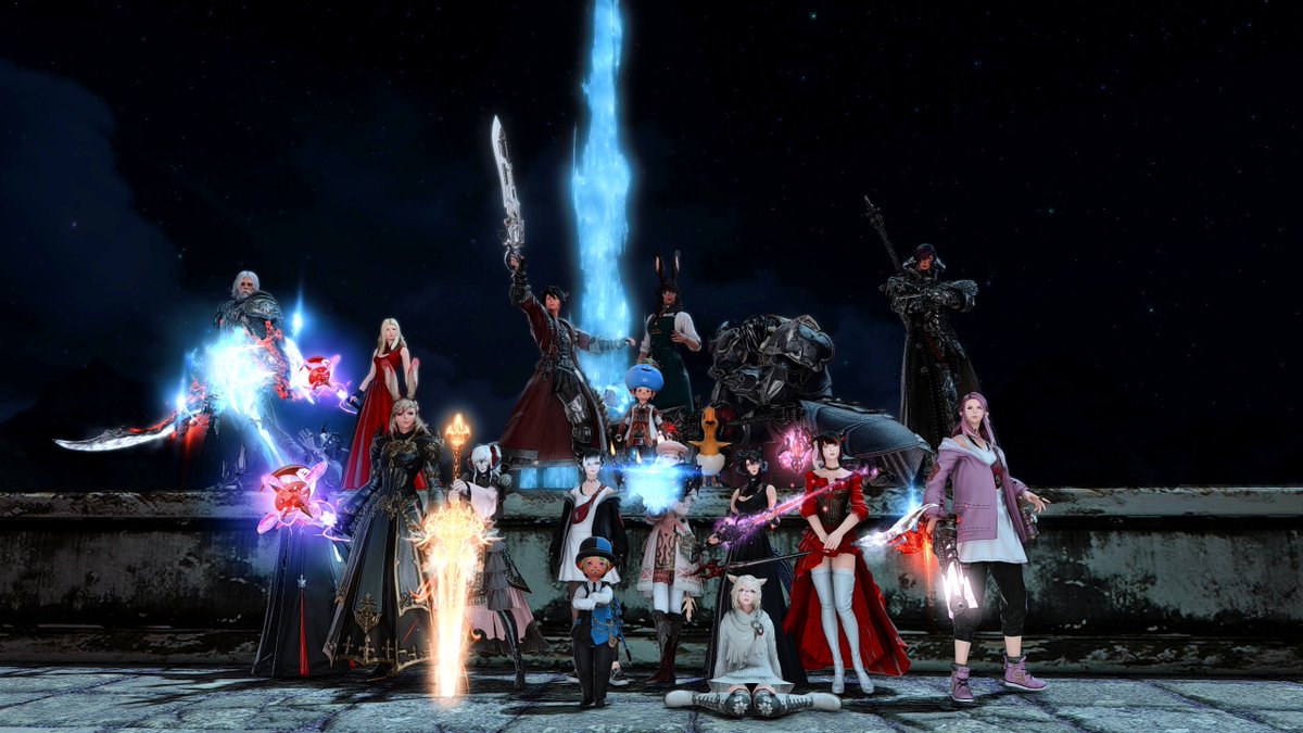 QueenAntigona's tweet image. Light Gang TM says goodbye to Shadowbringers!! ♥️ This was my first time experiencing an expansion with a true, solid group of friends who always have each others' backs. I'm so grateful for all of you.