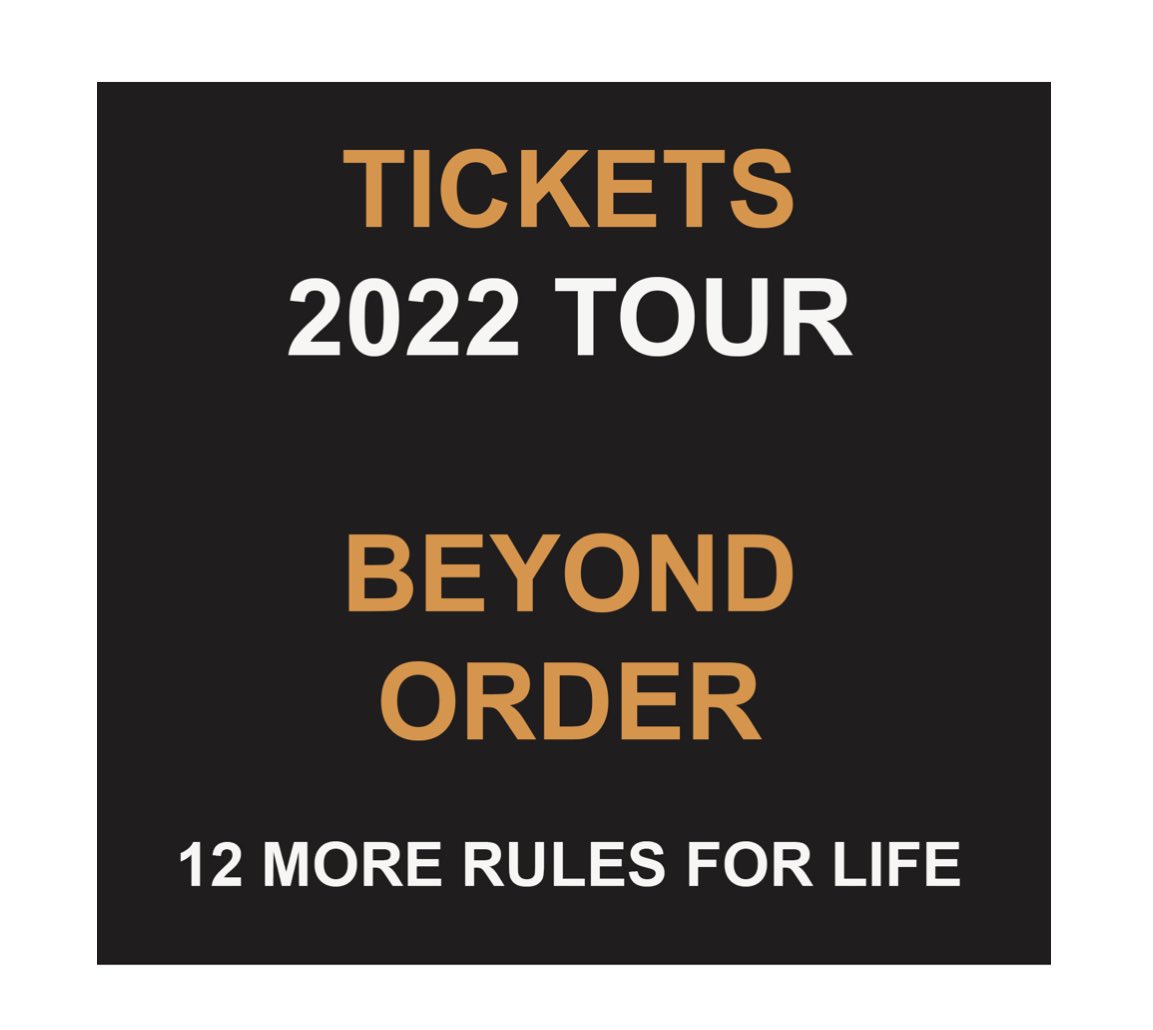 Ungkarl Bebrejde Sæt ud Dr Jordan B Peterson on Twitter: "TICKETS AVAILABLE NOW: 2022 TOUR  US/EUROPE https://t.co/EPVLHTF18W https://t.co/rqklXW0LRS" / Twitter