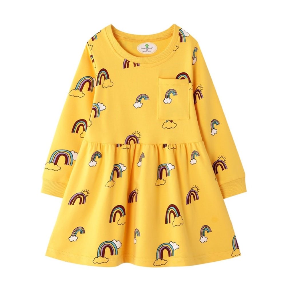 #womensfashion #mensfashion #generalstore #familystore #sales Girls Long Sleeved Cotton Printed Dress 321soldout.com/girls-long-sle…