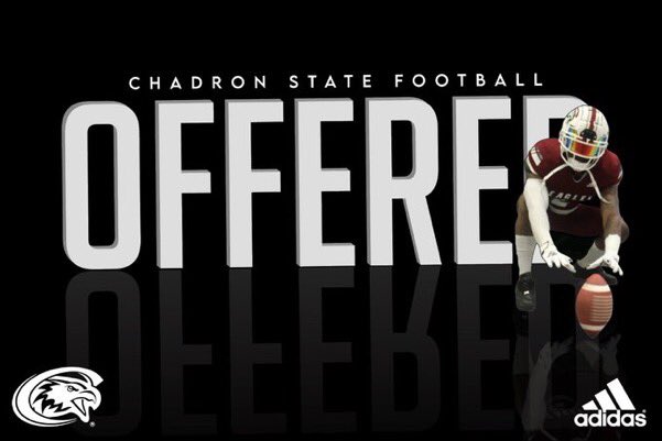 Blessed to receive another offer from Chadron state, thanks for believing in me <a href="/micahsmith6/">Coach Smith</a> and all the chadron staff