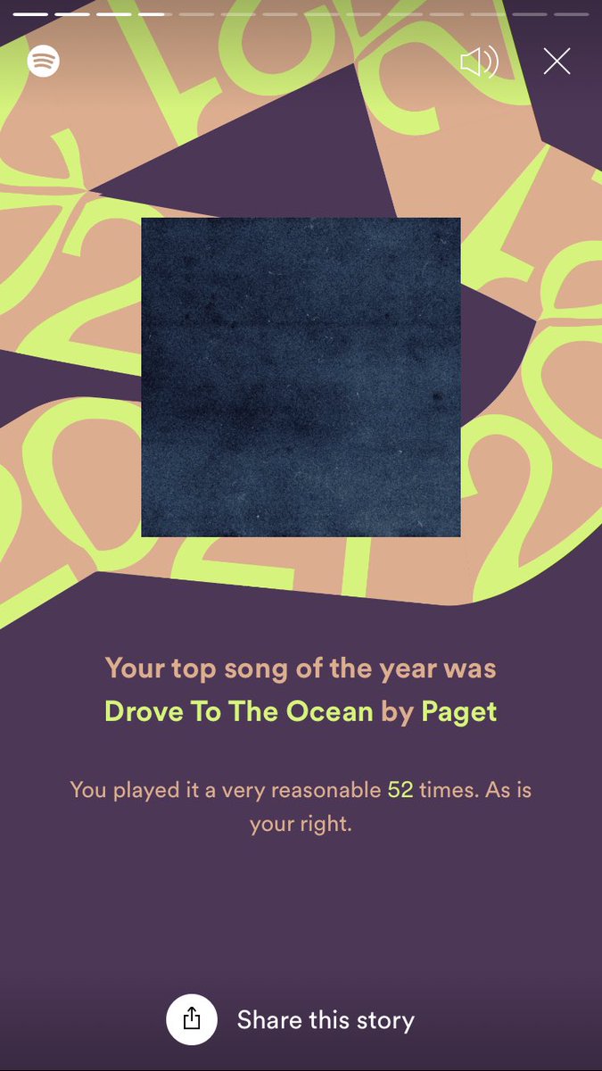 emmamountains's tweet photo. My top song of the year was @pagetpaget’s!! Everyone needs to listen to it! It’s calming and beautiful 💙 #SpotifyWrapped #spotifywrapped2021 https://t.co/WhfPLdrm21