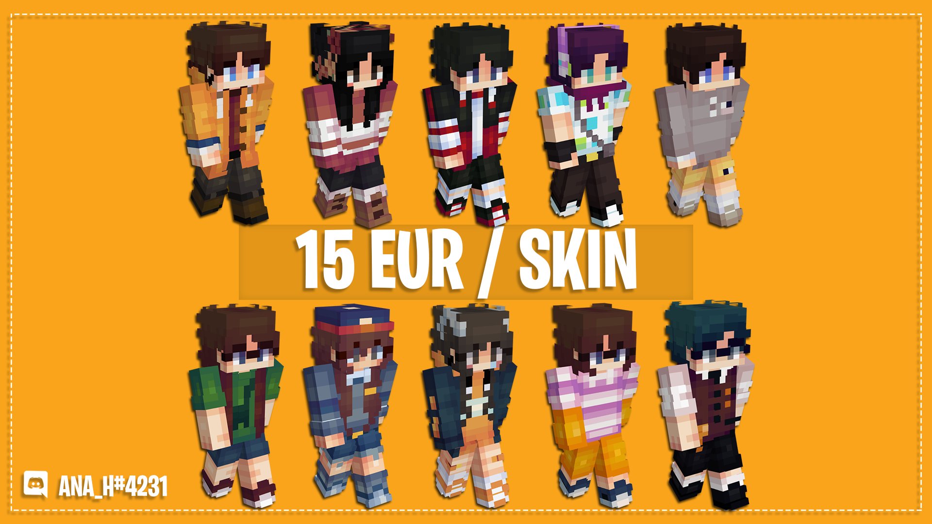 Ana H ‧₊˚ 🍮 ⋅ ☆ on X: Minecraft skin commissions: ➡️Portfolio:  t.cotiHkPMomh0 🚫I wont do: Animals, NSFW, complex designs  💵Payments via PayPal 🎙️Discord: Ana_H4231 RTs are appreciated 🔁🫂🥺  minecraft mcyt pixelart 