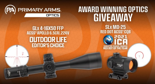 FreedomFriedF's tweet photo. DECEMBER #GIVEAWAY: We have teamed up with Primary Arms to giveaway a SLx MD-25 &amp; GLx 4-16x50 ACSS APOLLO!

To Enter:
-Follow us &amp; @PrimaryArms
-Retweet &amp; Like this tweet
-Tag a friend in a reply (each separate reply w/ tag = 1 entry) 

Winner announced 12/15 7pmCST
DM for terms https://t.co/EolGfk1EV9