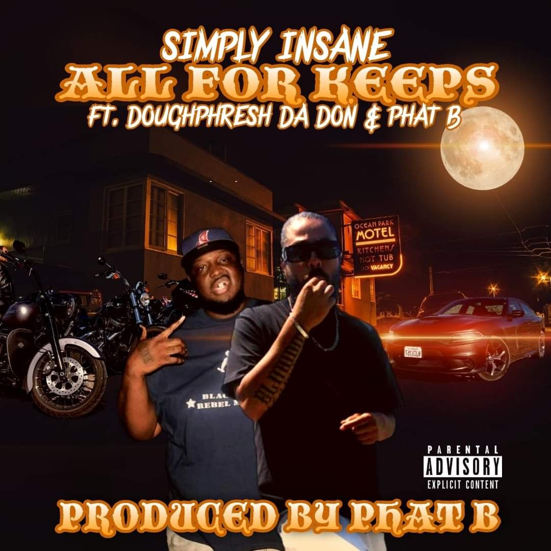 🚨NEW MUSIC🚨

<a href="/IamSimplyInsane/">Simply Insane</a>'s new single 'All For Keeps' feat. <a href="/Doughphresh/">Doughphresh Da Don</a> &amp; <a href="/phatbleproducer/">IG: @PhatBLeProducer</a> is now available on all your favorite music streaming platforms!

distrokid.com/hyperfollow/si…