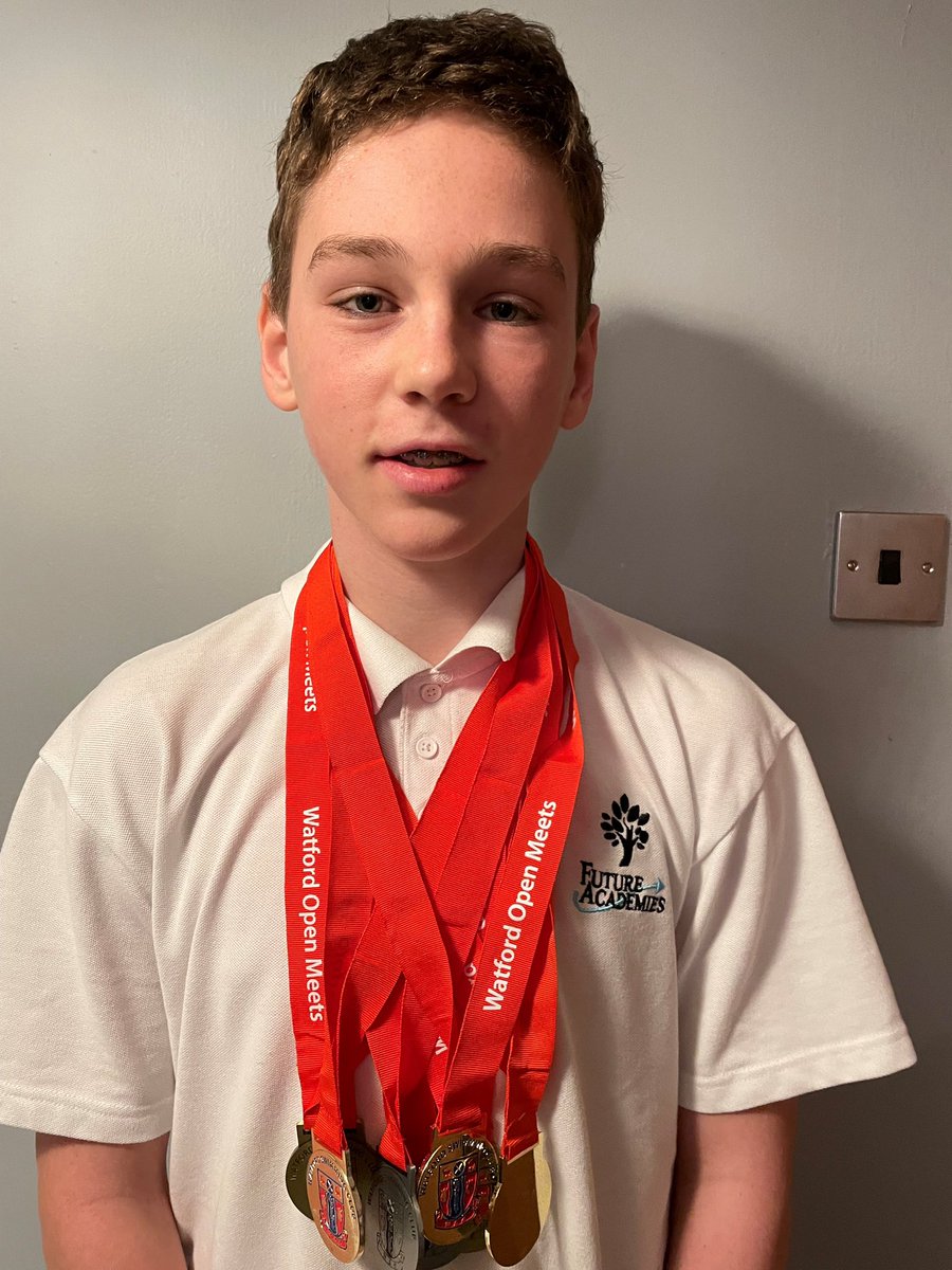Max competed in the swimming Watford County qualifier last weekend. He achieved 1st in 200 breaststroke, 100 breaststroke, 50 breaststroke, 50 Free, 100 Free, 100 IM and 2nd in 200 Free. These races got him great qualifying times for County Champs in January.