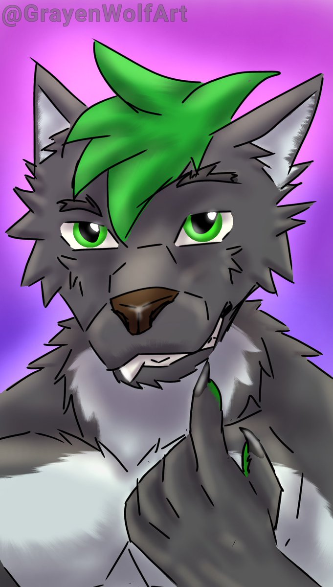 GrayenWolfArt's tweet photo. Little phone sketch 
#furry #furryart #furryfandom https://t.co/pp0BbSFP8u