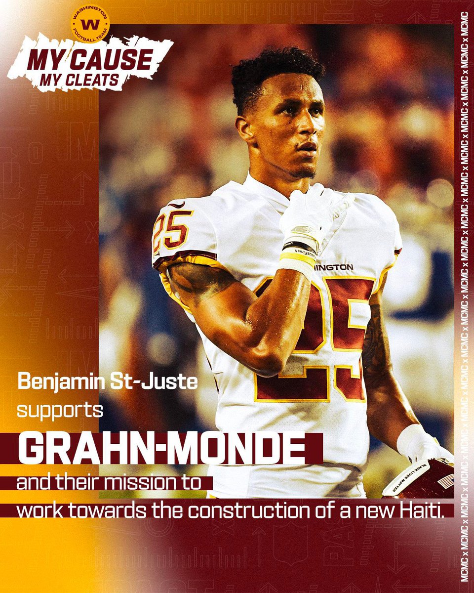 Benj_Juice's tweet photo. For this year #MyCauseMyCleats NFL event, I will be supporting and making a donation to Grahn-Monde organization. I decided to support an organization that helps rebuild a better &amp; stronger Haiti by focusing on inclusion, equality ,and education🇭🇹 #haiticherie #ayiti https://t.co/Gox8QjEDo8