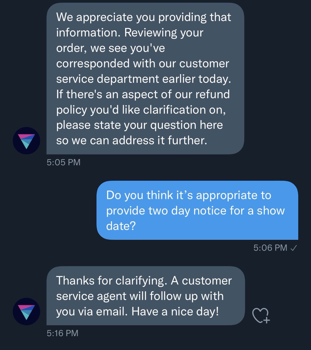 RebeccaBar's tweet photo. @VividSeats_Help In case anyone like @ShakeyGraves wonders, yes I can read. Yes, this seems unethical. https://t.co/U1rvZZLSgK