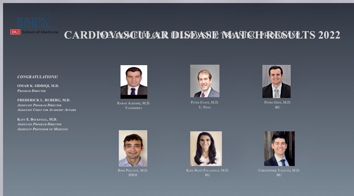 BMC|BU Cardiology Fellows (@bucards) on Twitter photo Thrilled to announce the <a href="/BUcards/">BMC|BU Cardiology Fellows</a> entering class of 2021. Welcome to <a href="/The_BMC/">Boston Medical Center</a>! We are ecstatic that you are joining us! <a href="/BMCimRES/">BU/BMC IM Residency</a> <a href="/J_SchneiderMD/">Jeff Schneider, MD</a> <a href="/frederickruberg/">Frederick L Ruberg</a> @DrYadavalli Thrilled to announce the <a href="/BUcards/">BMC|BU Cardiology Fellows</a> entering class of 2021. Welcome to <a href="/The_BMC/">Boston Medical Center</a>! We are ecstatic that you are joining us! <a href="/BMCimRES/">BU/BMC IM Residency</a> <a href="/J_SchneiderMD/">Jeff Schneider, MD</a> <a href="/frederickruberg/">Frederick L Ruberg</a> @DrYadavalli