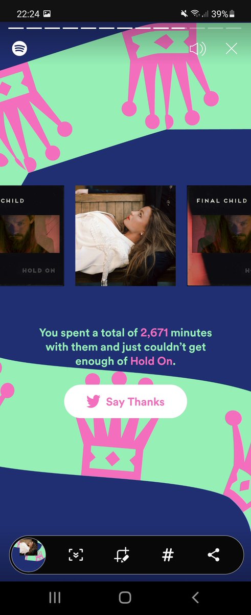 Top artist of the year getting me through 2021 <a href="/jjakerman/">Final Child</a> @justanactor ❤❤