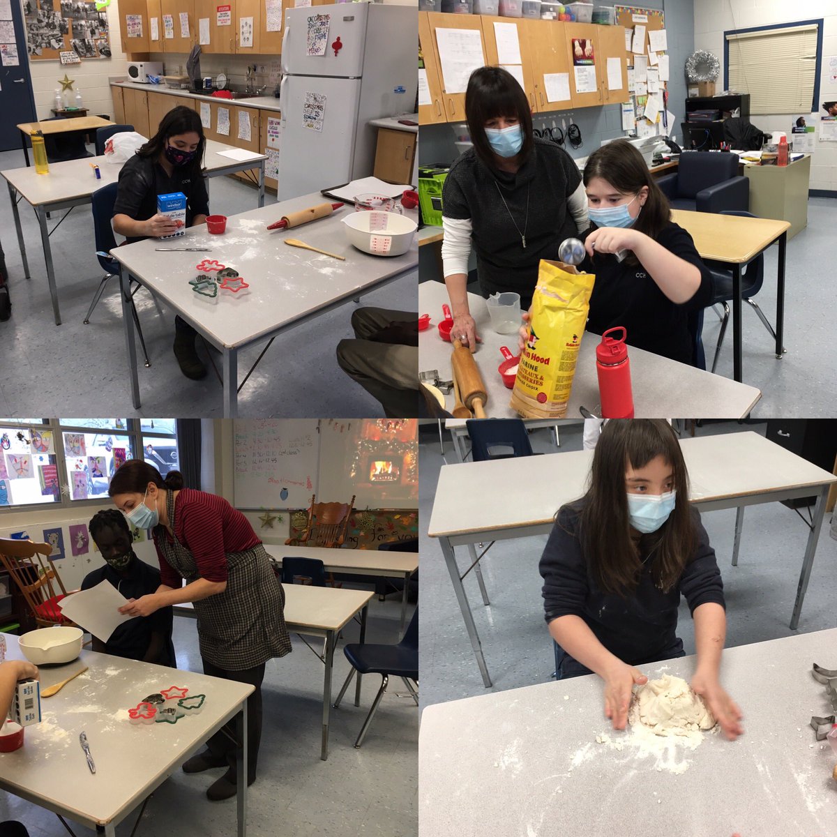 CCH’s School to Community students started off the Christmas season by making salt dough ornaments. Ms.Simas and Mrs. Sentjens were able to join us for the fun!