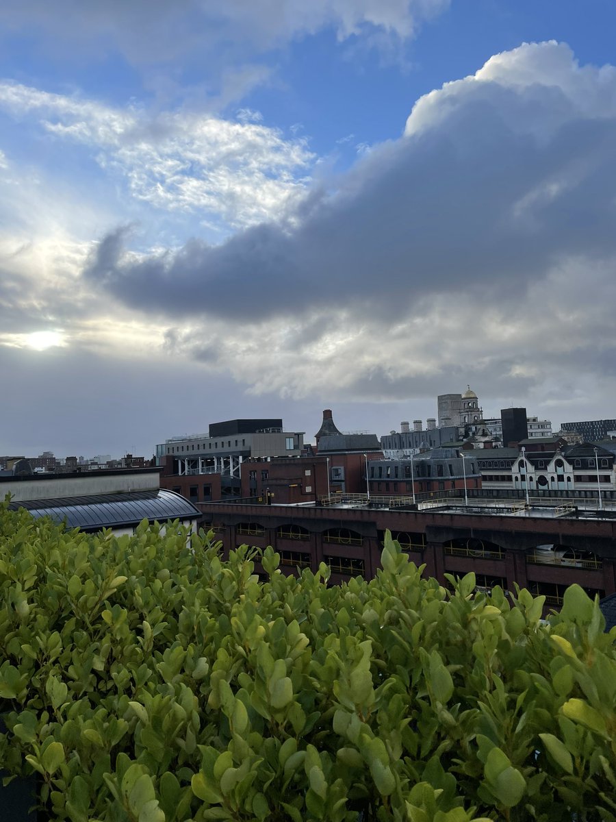 The view today from the roof on an apartment block where M&amp;Y are replacing all the external cladding, Liverpool you looked very beautiful, even if I got very wet 😊 thanks <a href="/Kevinmo26236916/">Kevin Moses</a> and Gavin for a great morning , planned team are doing a great job 👏