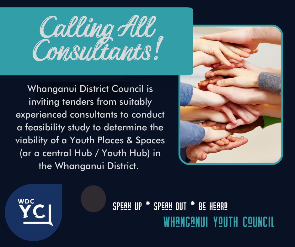 Really proud of my Council <a href="/WhanganuiDC/">Whanganui DC</a> recognising our Youth need spaces and places for their wellbeing in our community. Please help us spread the word for our tender for the first step feasibility study. I'll be there championing all things digital! portal.tenderlink.com/whanganui