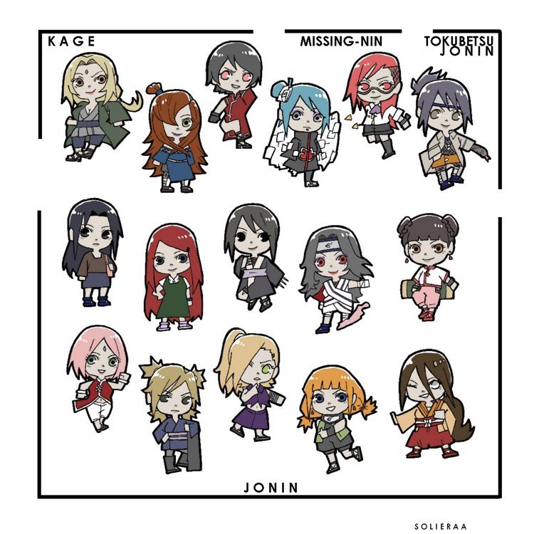 solieraa's tweet photo. Kunoichi by Ranks (Updated Version) https://t.co/cCitTABkKj