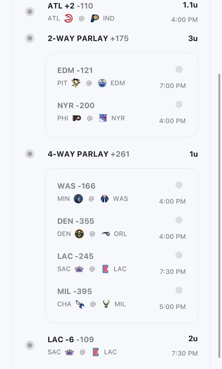 TheWavePicks's tweet image. Absolutely love the hockey parlay today. Big dubs comin