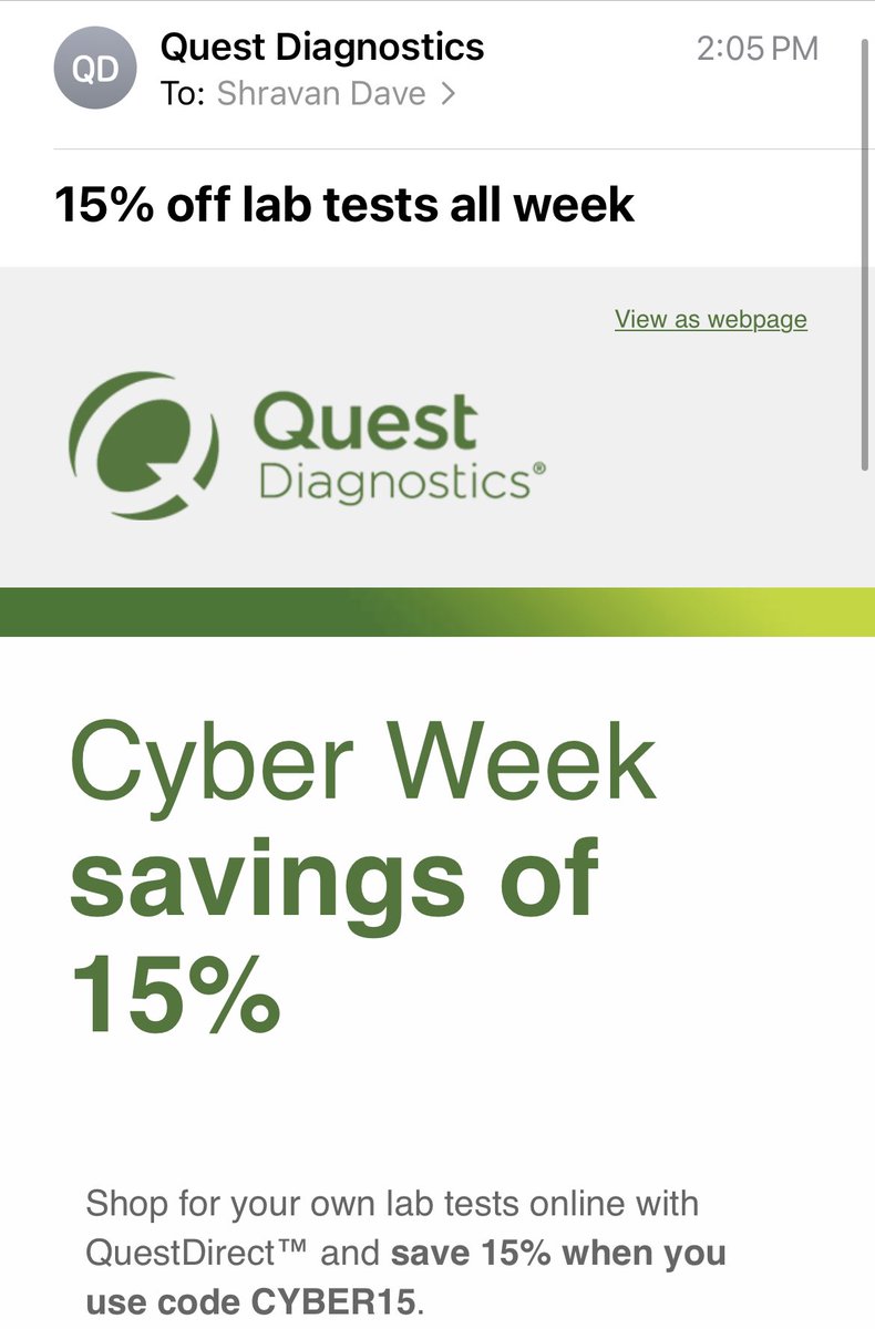 Unexpected email of the week goes to…