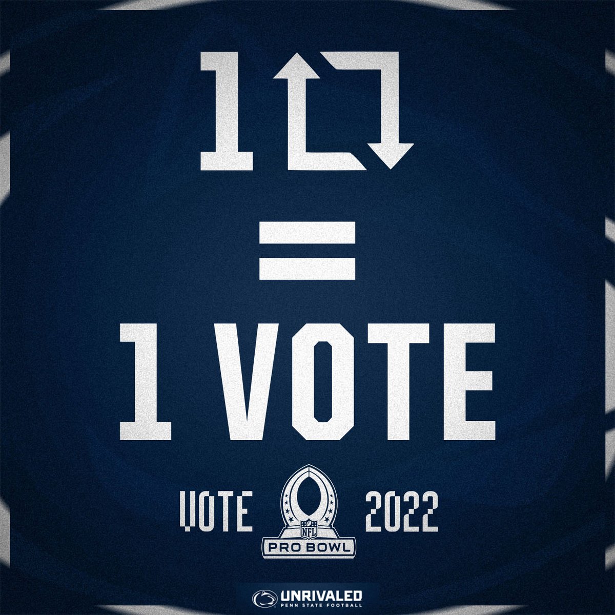 Penn State Football (@pennstatefball) on Twitter photo #ProBowlVote
1 RETWEET = 1 VOTE
+ <a href="/_SmashAmos31/">Adrian Amos</a>
+ <a href="/saquon/">Saquon Barkley</a>
+ <a href="/Freakyy6ix/">Cam Brown</a>
+ <a href="/jasoncabinda/">Jason Cabinda</a>
+ <a href="/pat_fry5/">Pat Freiermuth</a>
+ <a href="/mikegesicki/">Mike Gesicki</a>
+ <a href="/blakegillikin/">Blake Gillikin</a>
+ <a href="/CGtwelve_/">Chris Godwin</a>
+ <a href="/RobbieGould09/">Robbie Gould</a>
+ <a href="/RiDQulous_98/">DaQuan Jones</a>
+ <a href="/AmaniO/">Amani Oruwariye</a>
+ <a href="/DafeOweh/">“OWEH”</a>
+ <a href="/MicahhParsons11/">Micah Parsons</a>
+ <a href="/AllenRobinson/">Allen Robinson II</a>
+ <a href="/BoobieMilesXXIV/">American football</a>
+ <a href="/DSmith_76/">Donovan Smith</a>
#WeAre #ProBowlVote
1 RETWEET = 1 VOTE
+ <a href="/_SmashAmos31/">Adrian Amos</a>
+ <a href="/saquon/">Saquon Barkley</a>
+ <a href="/Freakyy6ix/">Cam Brown</a>
+ <a href="/jasoncabinda/">Jason Cabinda</a>
+ <a href="/pat_fry5/">Pat Freiermuth</a>
+ <a href="/mikegesicki/">Mike Gesicki</a>
+ <a href="/blakegillikin/">Blake Gillikin</a>
+ <a href="/CGtwelve_/">Chris Godwin</a>
+ <a href="/RobbieGould09/">Robbie Gould</a>
+ <a href="/RiDQulous_98/">DaQuan Jones</a>
+ <a href="/AmaniO/">Amani Oruwariye</a>
+ <a href="/DafeOweh/">“OWEH”</a>
+ <a href="/MicahhParsons11/">Micah Parsons</a>
+ <a href="/AllenRobinson/">Allen Robinson II</a>
+ <a href="/BoobieMilesXXIV/">American football</a>
+ <a href="/DSmith_76/">Donovan Smith</a>
#WeAre