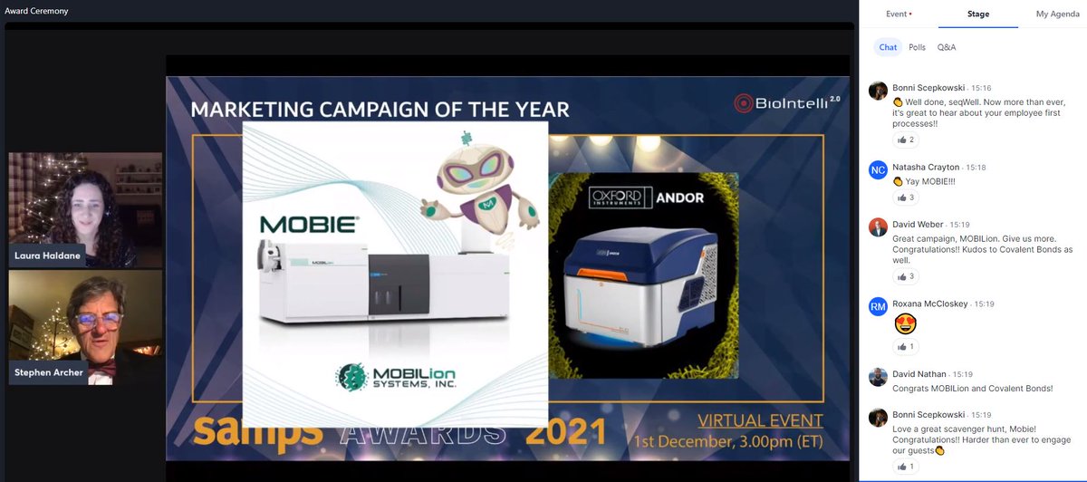 MobilionSystems's tweet photo. And the winner for the @SAMPS_org Marketing Campaign of the Year is ๐ฅ...#MOBIE ๐ฅณ
We are so excited to have the campaign around our 1st product win an award. Kudos to our great MKTG Team! @BaljitKUbhi @roxymccloskey @TashaCDoes @sometimeswhynot
#SAMPS #scienceawards #mobie https://t.co/kH5ma7EDtA