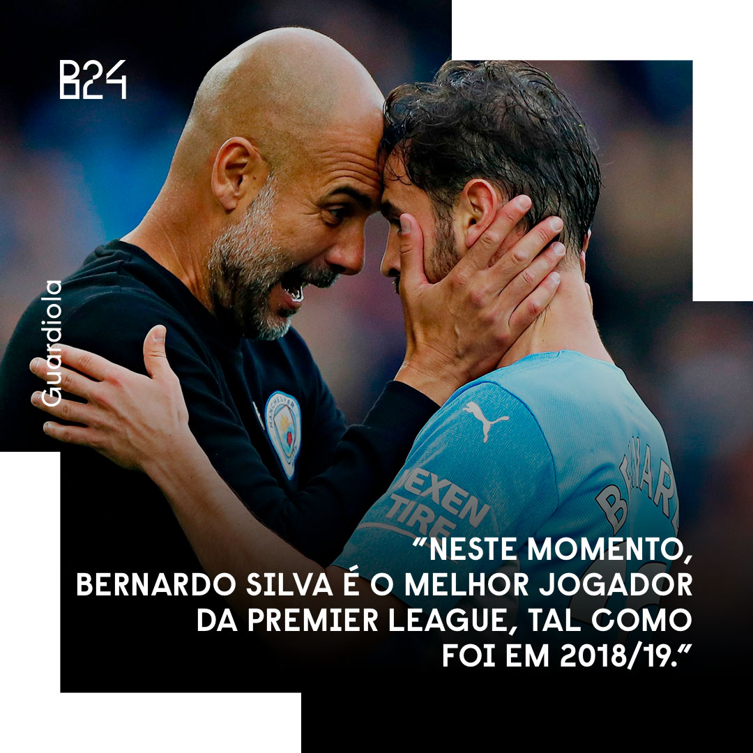 Guardiola não tem dúvidas sobre o valor de Bernardo Silva.