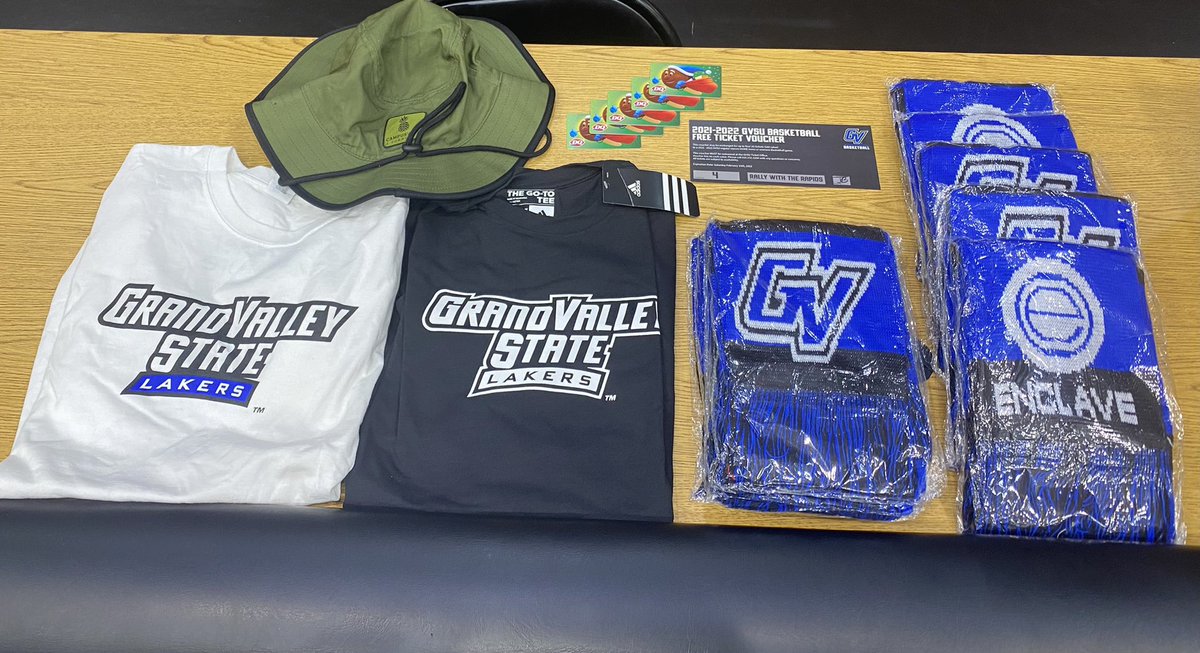 ‼️CHECK OUT THESE PRIZES‼️ 

Come support Michigan Special Olympics and win these sweet prizes🏀 Game time 7:00 pm in the GVSU Fieldhouse