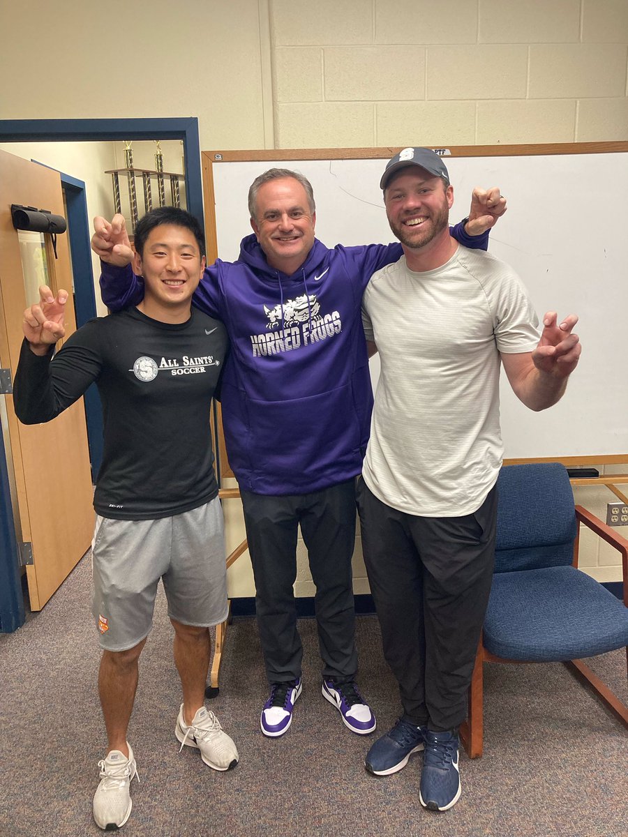 PTFFootball's tweet photo. Awesome day with @CoachSonnyDykes !!  Want to thank him for checking out our Student/Athletes-Future Frogs!!  #PTF @TCUFootball @asesftw @asesftw @PTFSaints_ATH @CoachBeck_PTF https://t.co/PrWrUDUP0E