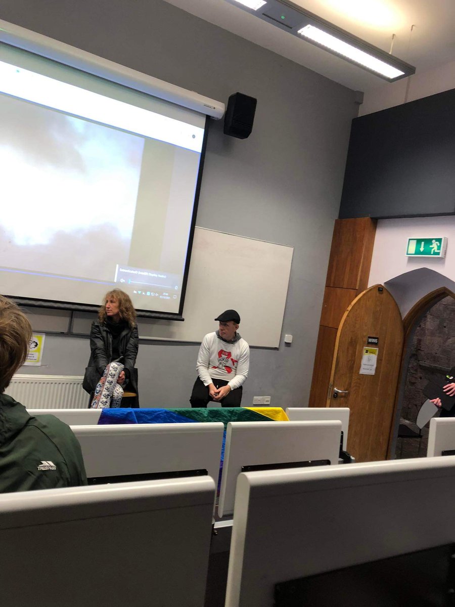 UCCFLAC's tweet photo. This evening on World AIDs Day we hosted an event with @UCCLGBTQsoc focusing on HIV stigma, both past and present. This was then followed by a vigil on the quad as we remember all those lives lost to AIDs related illnesses. Sincere thanks to all who came out. #endhivstigma https://t.co/LgjlFNTWPh