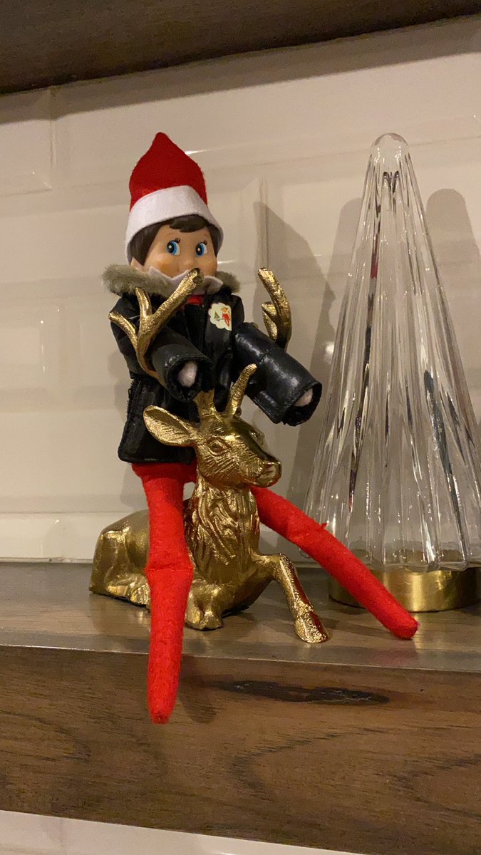 Is anybody else as excited as me that the elf on the shelf is back for the whole month of December???!