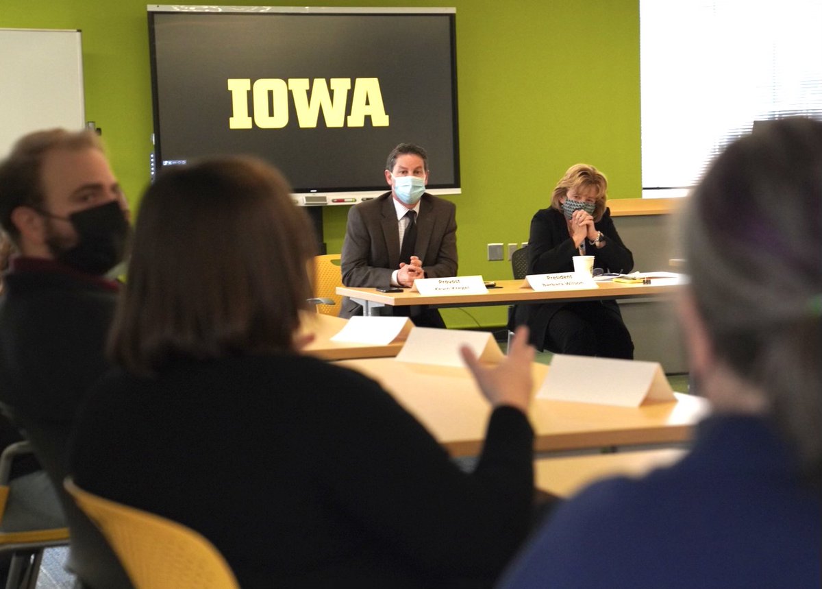 UIowaEducation's tweet photo. We were honored to have University of Iowa President Barbra Wilson join us to talk about the College of Education and the bright future ahead. https://t.co/kffVP4ZhgY