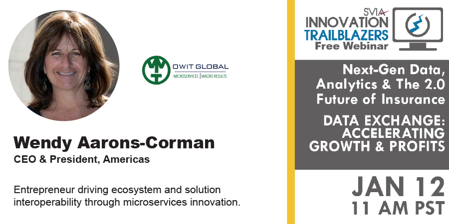 SVIAccelerator's tweet photo. Join Wendy Aarons-Corman of @OwitGlobal at Our Free #InsurTech #Webinar | Info → https://t.co/cVOnfd0Oqu | #Innovation #SpeedToValue #DigitalTransformation #DigitalAcceleration #DigitalLeaders #ThoughtLeaders #CloudNative #SVIAEvents https://t.co/dsfZ9o148P