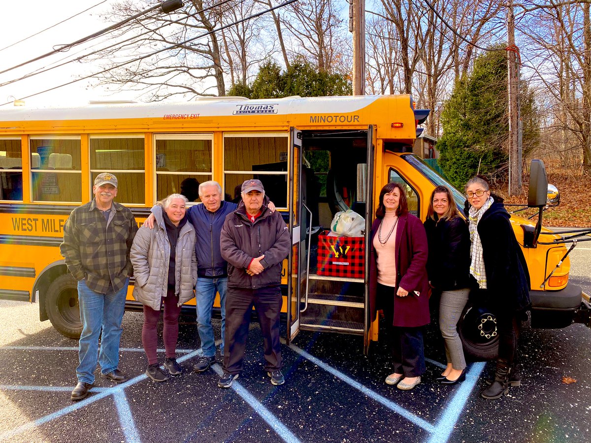 West Milford Transportation Department on their way to deliver to St. Joe’s food pantry