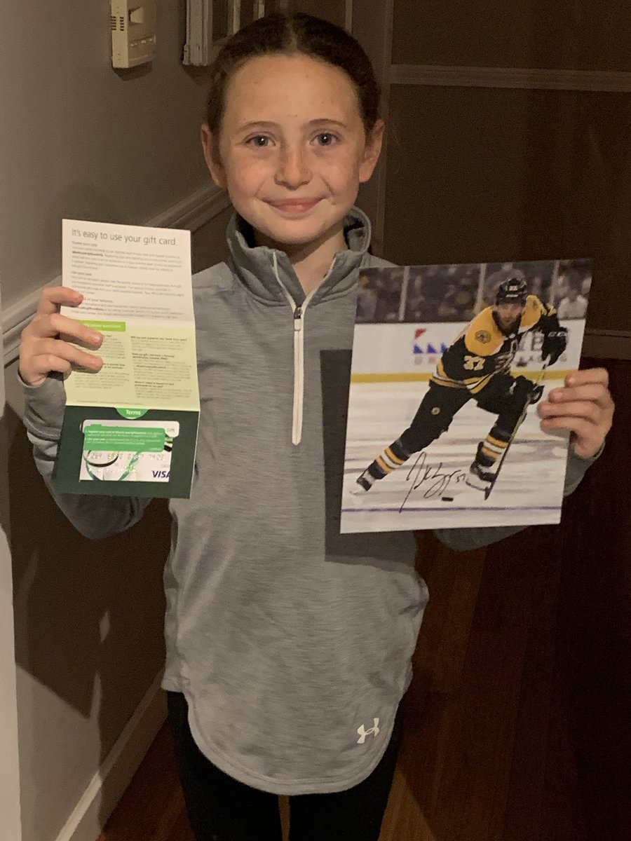 Thank you @NHLBruins for making this bruins fan’s day! #TDFansgiving #gobruins