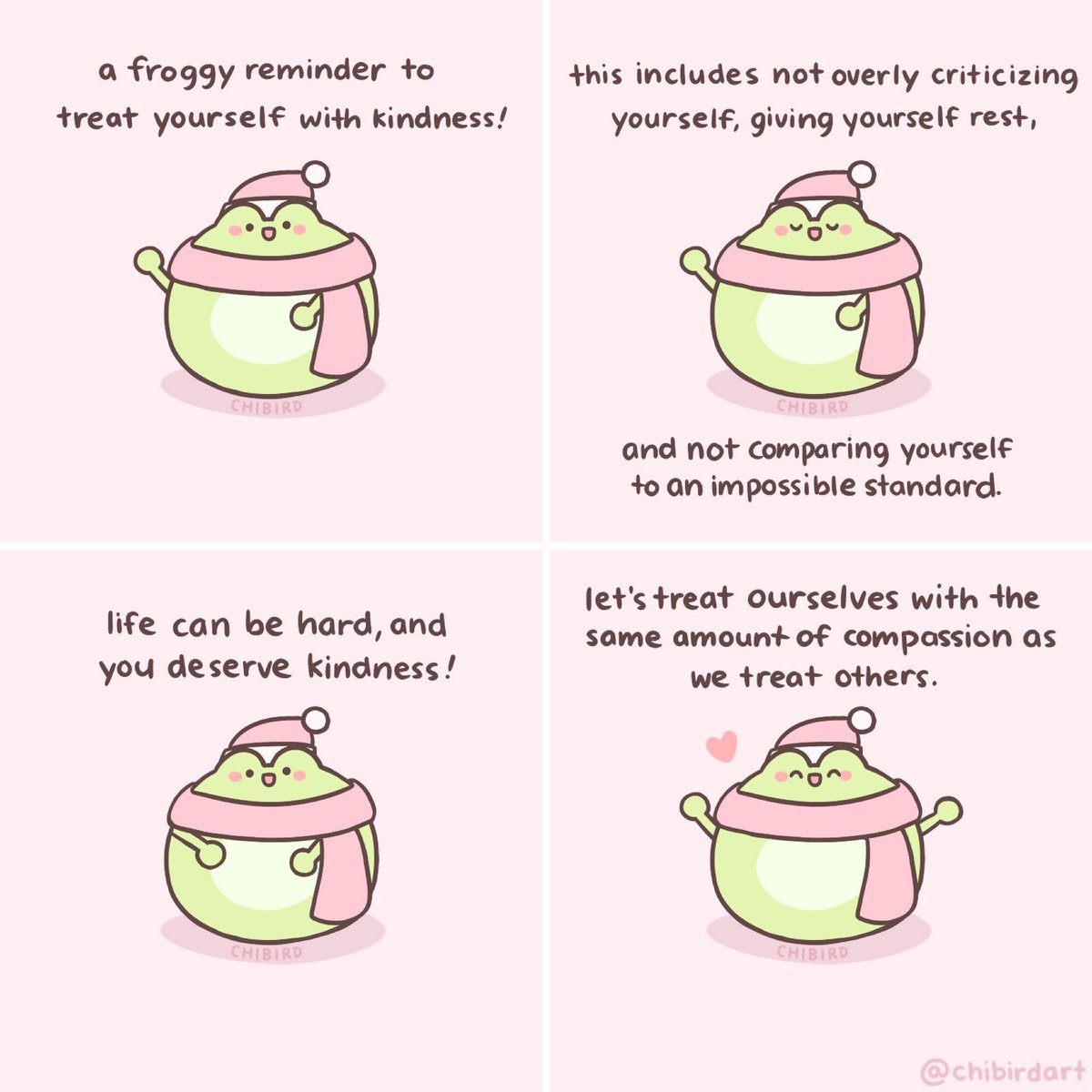 A froggy reminder a day keeps the negativity away! 🐸💕(Shareable version!)