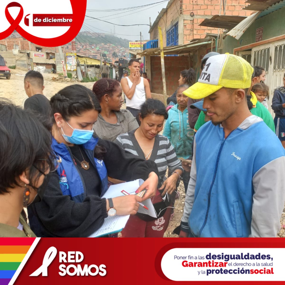 redsomos's tweet photo. Visita a comuna 4 del Municipio Soacha desarrollando acciones de prevención del VIH y la entrega de kit de higiene.
#redsomos https://t.co/M2lRBMmJ8B