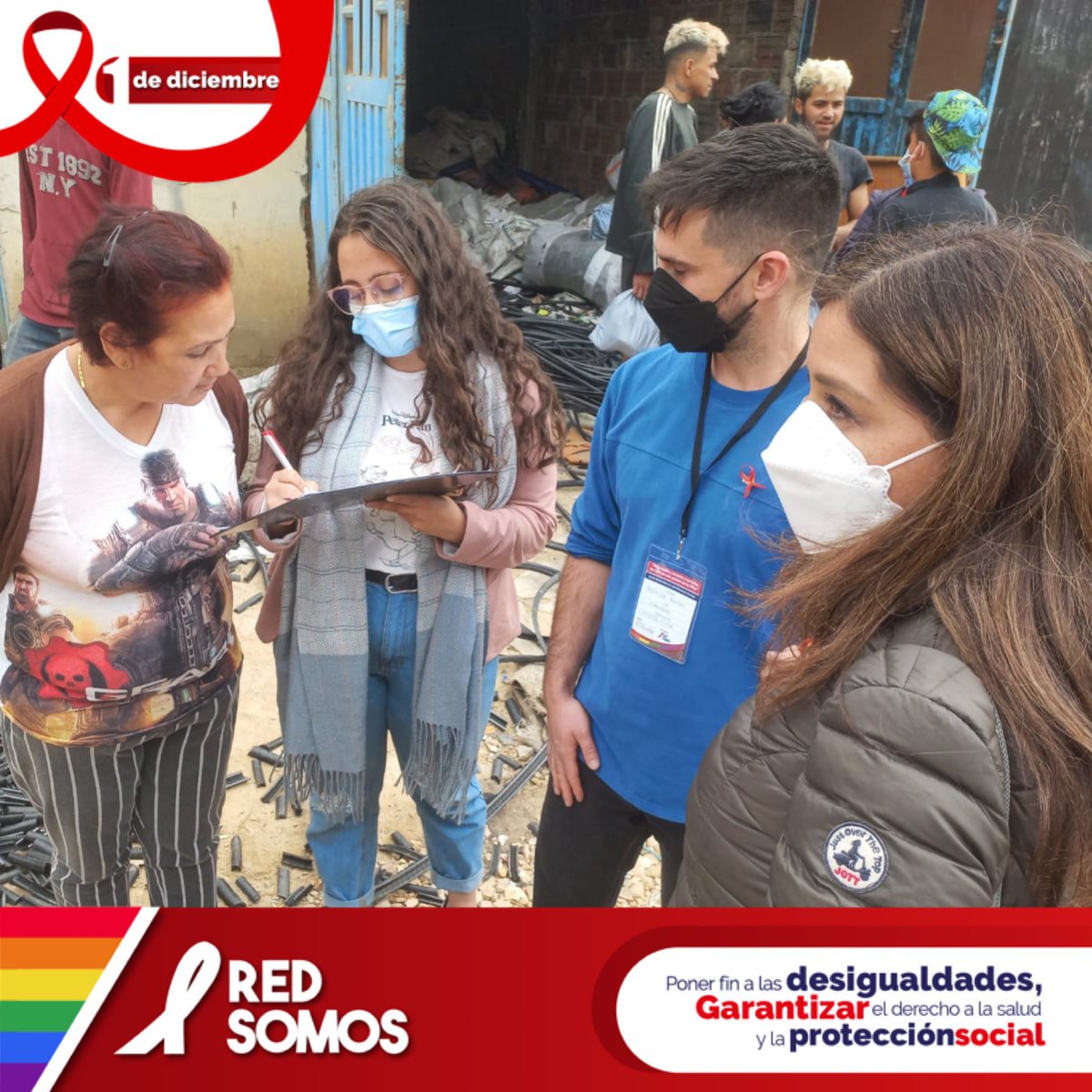 redsomos's tweet photo. Visita a comuna 4 del Municipio Soacha desarrollando acciones de prevención del VIH y la entrega de kit de higiene.
#redsomos https://t.co/M2lRBMmJ8B