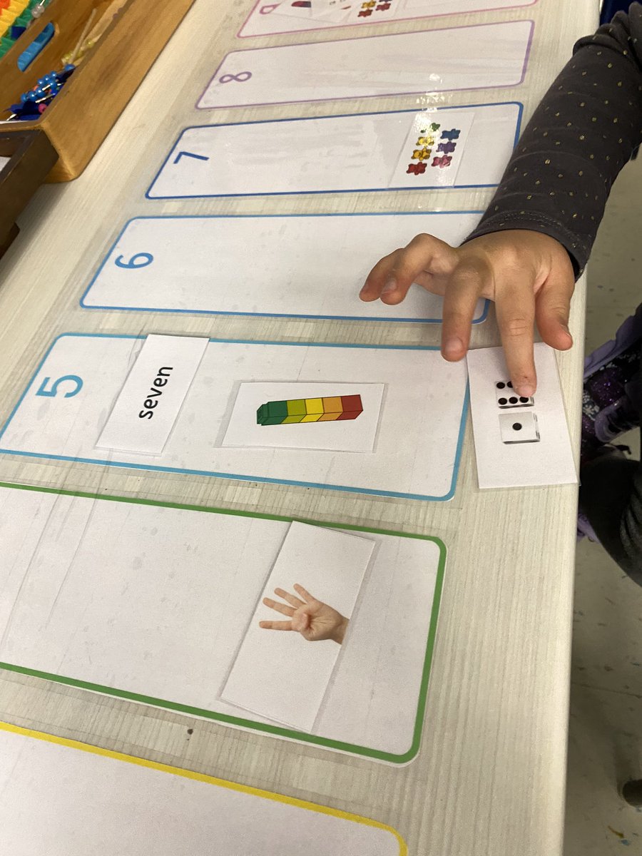 Seven can be five. Get it? 💕#Kindergarten