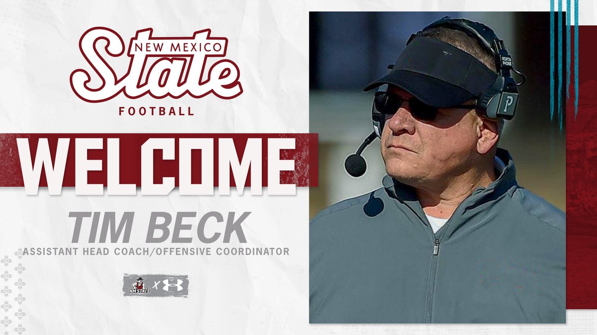Every good coach needs a right-hand man. Jerry Kill's is Tim Beck 🏈

Welcome to Las Cruces, Tim! #AggieUp 

📰 | bit.ly/3I7TdyJ