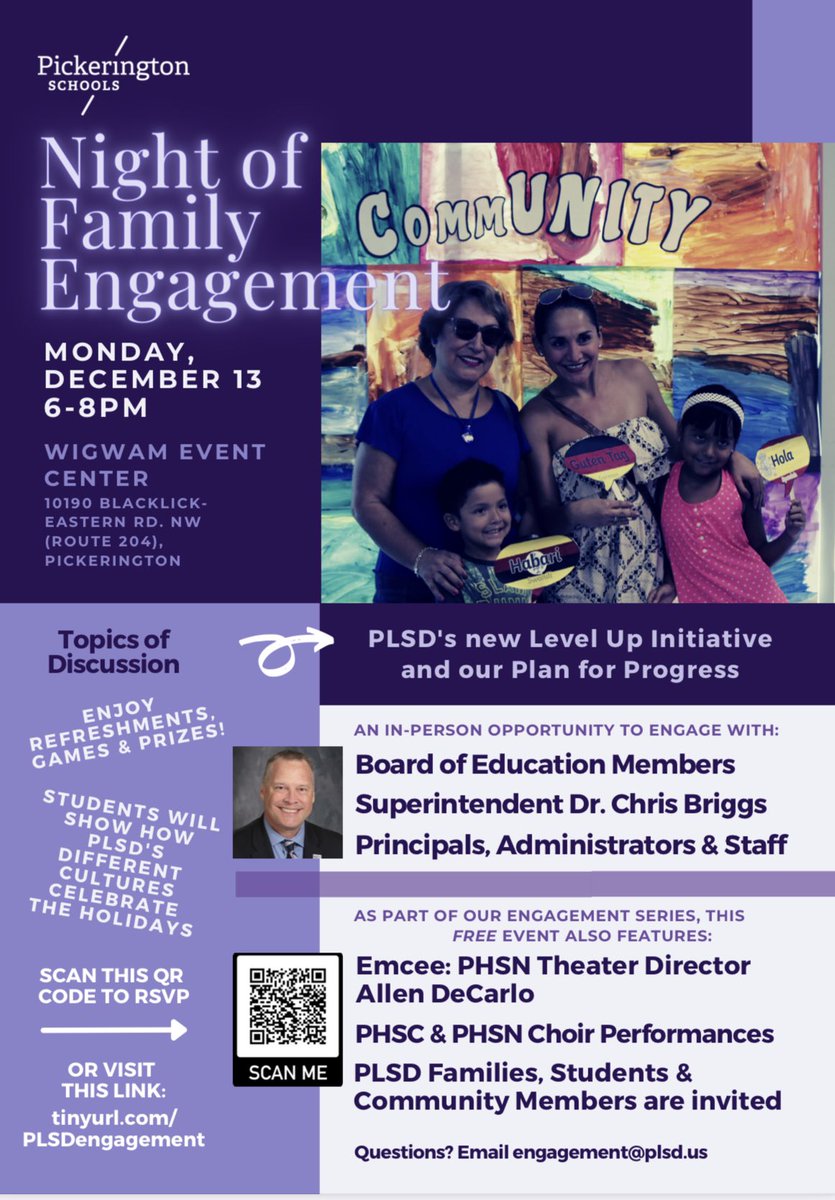 Come and join us at the Pickerington Night of Engagement event. It will be amazing! <a href="/PLSD/">Pickerington Schools</a> <a href="/PLSD_EL/">PLSD EL Department</a> <a href="/AlesiaGillison/">Alesia Gillison, Ed.D</a> <a href="/bhurefame/">Bhuwan Pyakurel</a> @PlsdSupt #DiversityandInclusion