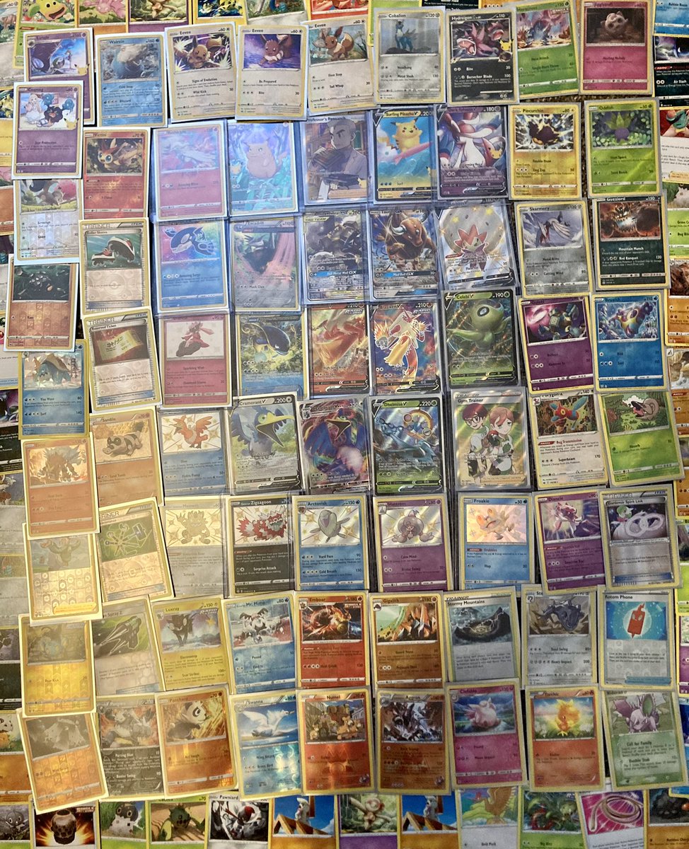 🚨Choose your own giveaway!🚨

Winner picks the following from the photo below: 
-2 full arts
-2 baby shinies
-10 holo/reverse holo
-Select a set in SW/SH you’d like to get 20 C/UC/R cards from

To enter: 
-Follow/Like/RT
-Optional: Comment what you’d take 

Winner picked 12/03!