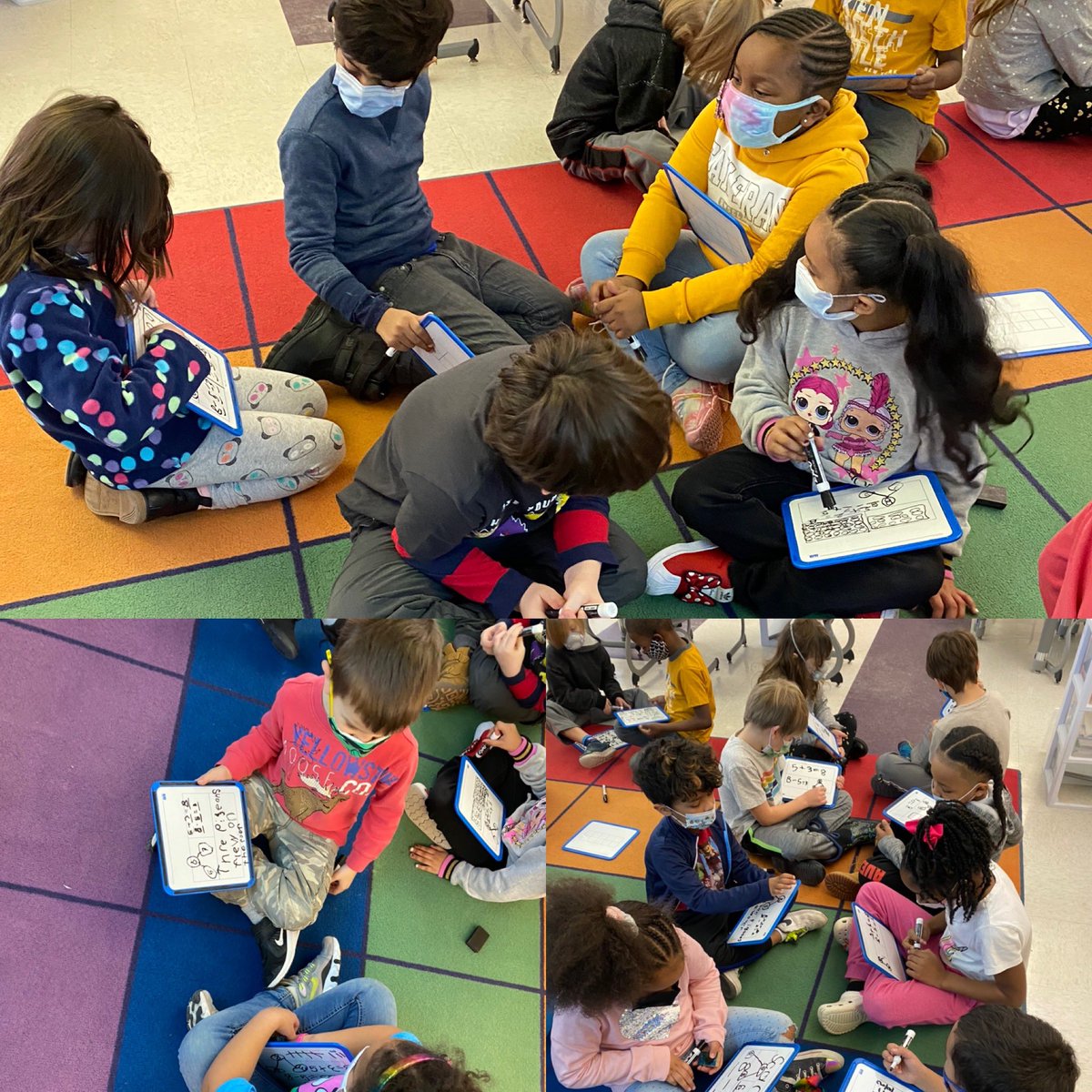 MrsQuimbySL's tweet photo. First graders love talking about and sharing their math! @syracuselatin @SyracuseSchools https://t.co/TjASAhsRzE