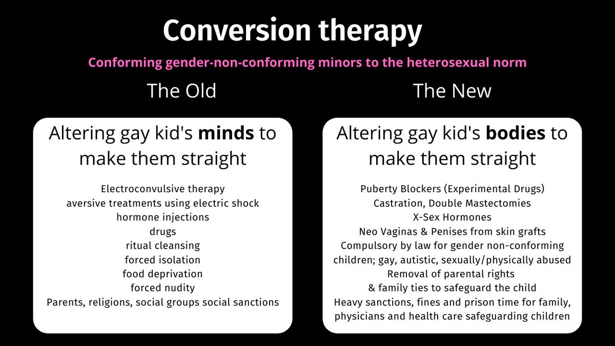 KatKarena's tweet photo. Beware #ConversionBan bills decry the conversion therapies of old to bring in the new: Gender Affirmation by replacing/conflating SEX with 'GENDER IDENTITY' on the Bills. Protect Gay, Autistic and other non-gender stereotypical kids from trans lobbies, e.g. ACON & Stonewall https://t.co/yY6mWVi4wQ