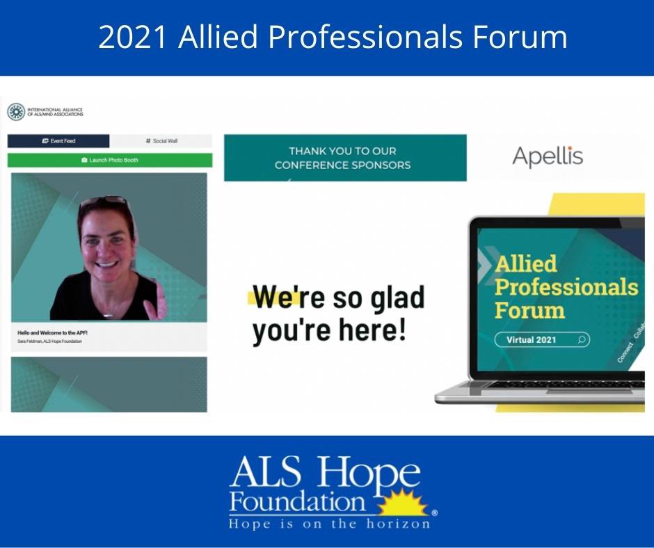 ALS Hope Foundation (@alshf) on Twitter photo The Allied Professionals Forum kicked off today! <a href="/ALSMNDAlliance/">ALS/MND Alliance</a> Thank you Sara Feldman for co-moderating! <a href="/saritaapril/">Sara Feldman</a> Really excellent presentations from everyone!! #alsmndwithoutborders The Allied Professionals Forum kicked off today! <a href="/ALSMNDAlliance/">ALS/MND Alliance</a> Thank you Sara Feldman for co-moderating! <a href="/saritaapril/">Sara Feldman</a> Really excellent presentations from everyone!! #alsmndwithoutborders