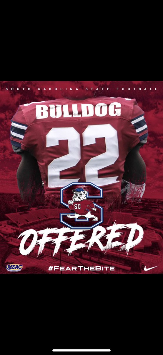 MarquisBradley2's tweet photo. Blessed to receive my first offer from @SCState_Fb @CoachCParrott 🙏🏾 https://t.co/PnM9b1uzdv
