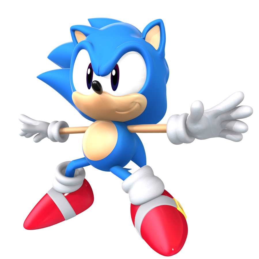 Nibroc.Rock on X: All new Classic Sonic Render, it's the first legit  render i've ever done of him, pretty way past cool, right?   / X